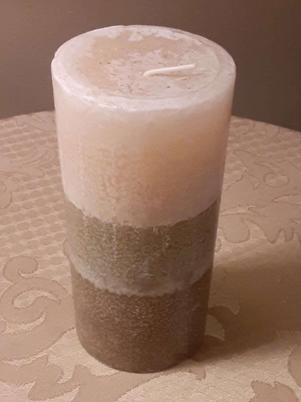 Layered 6" Pillar Candle